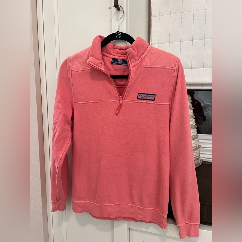 Vineyard Vines Coral Quarter-Zip